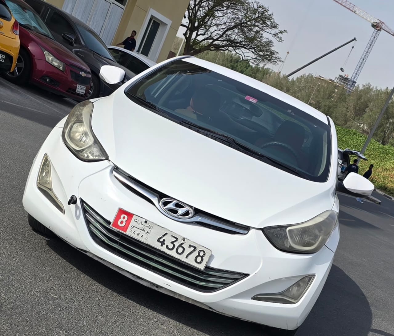 White Hyundai Elantra sedan