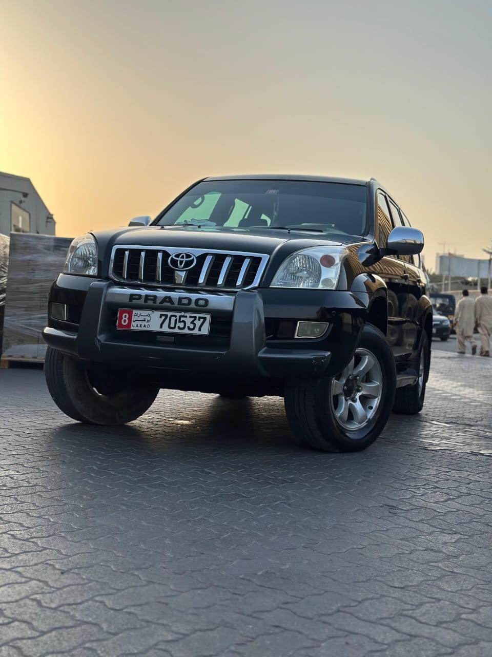 Black Toyota Prado serviced at Al Barza Auto City