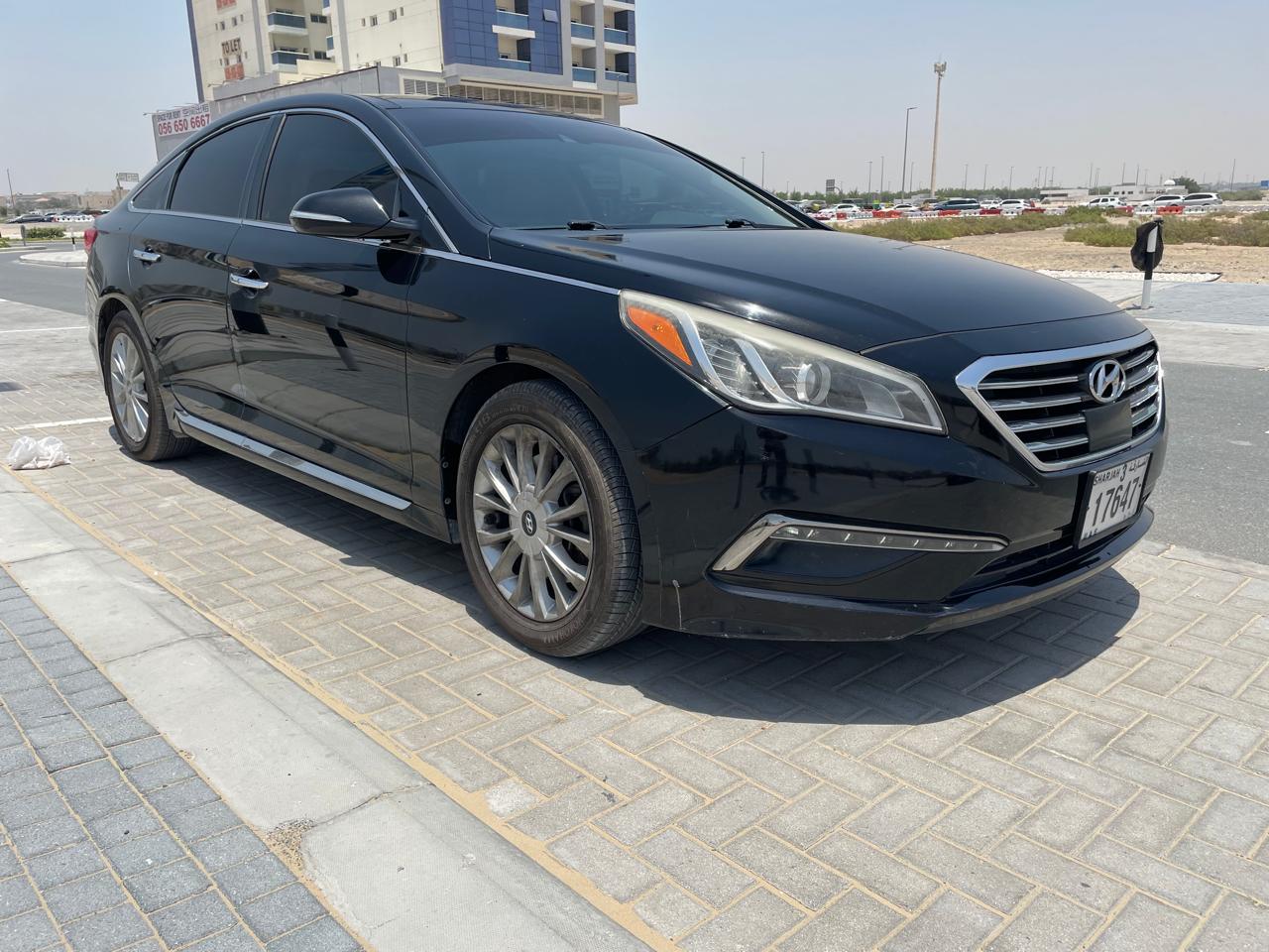 Black Hyundai Sonata sedan